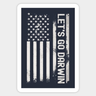 Let's Go Darwin Flag Sticker